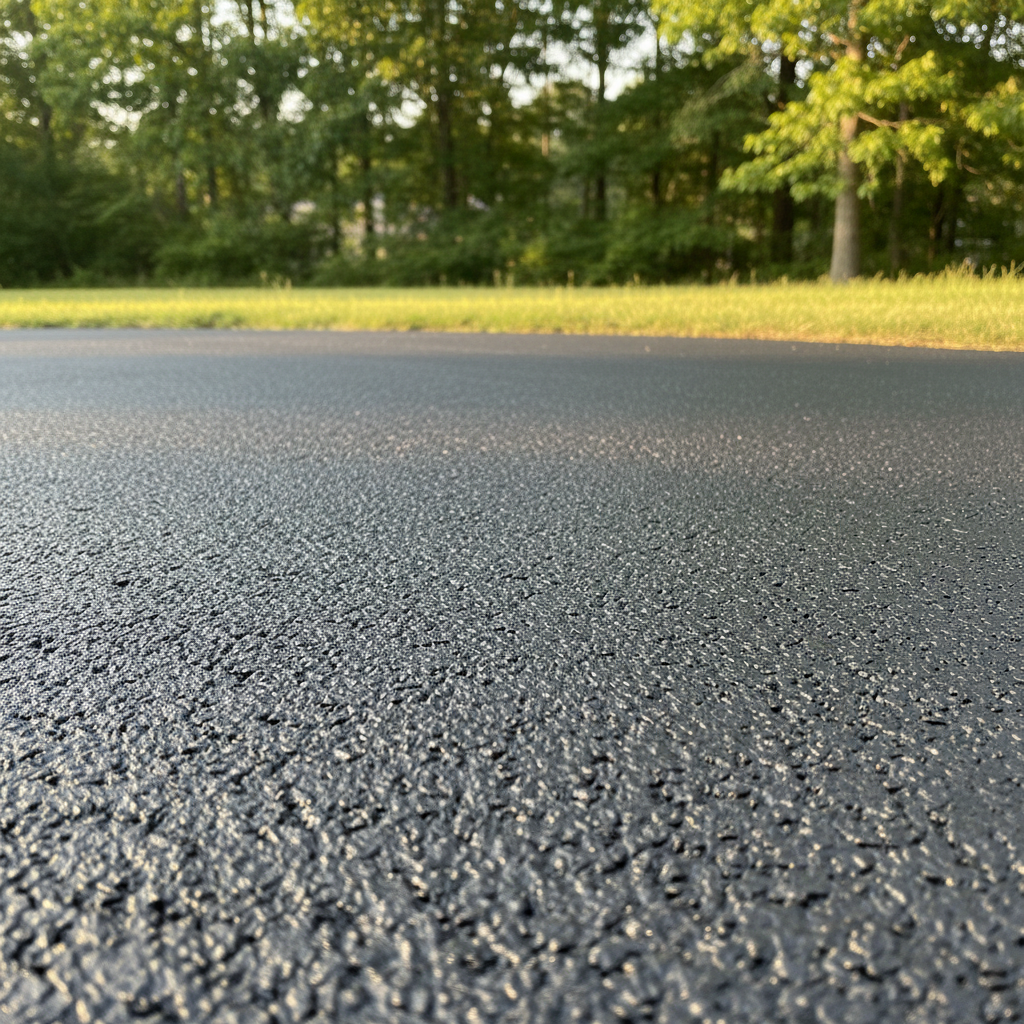 Completed slurry coating work at a residential property in Tuscaloosa, AL