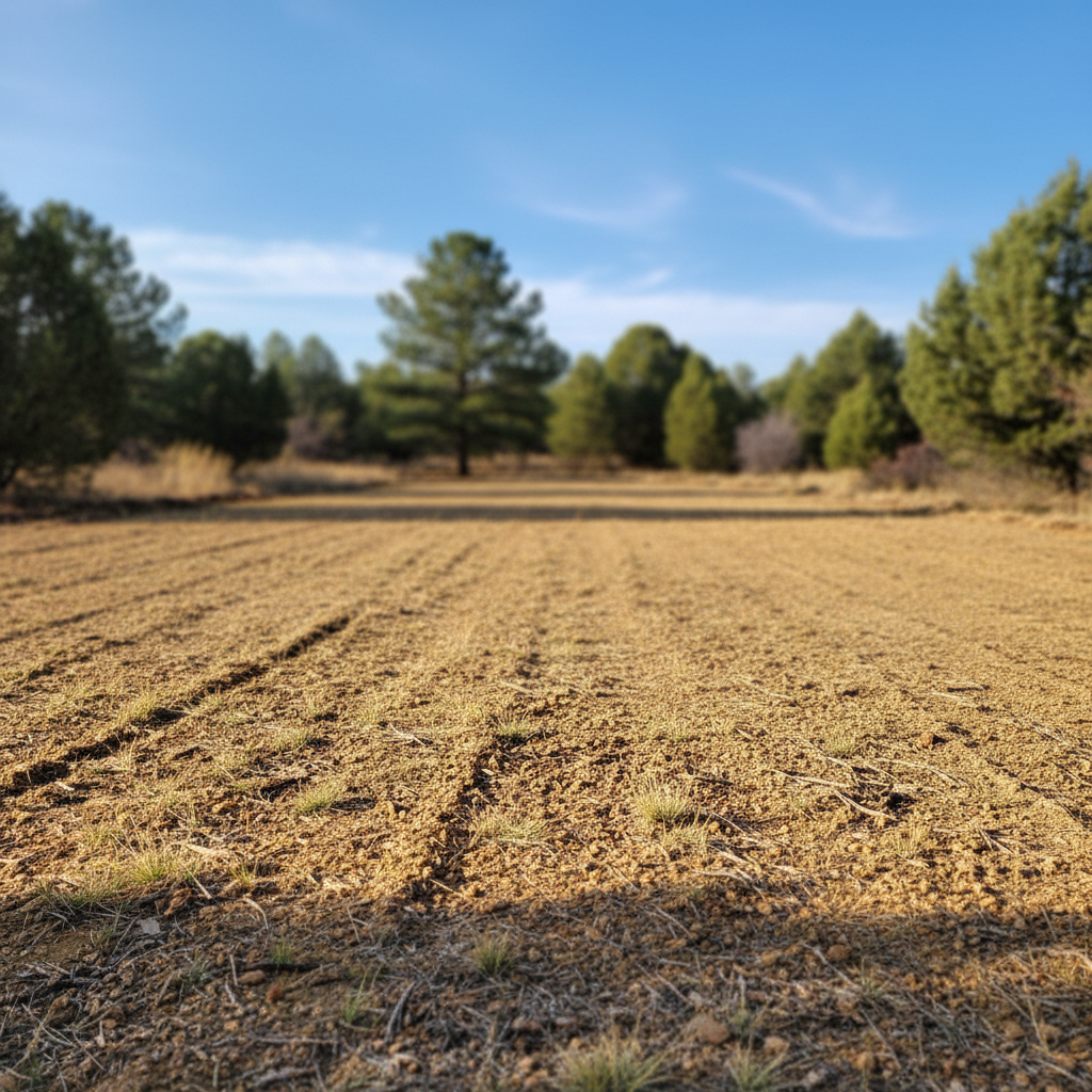 Completed land clearing work at a residential property in Prescott Valley, AZ