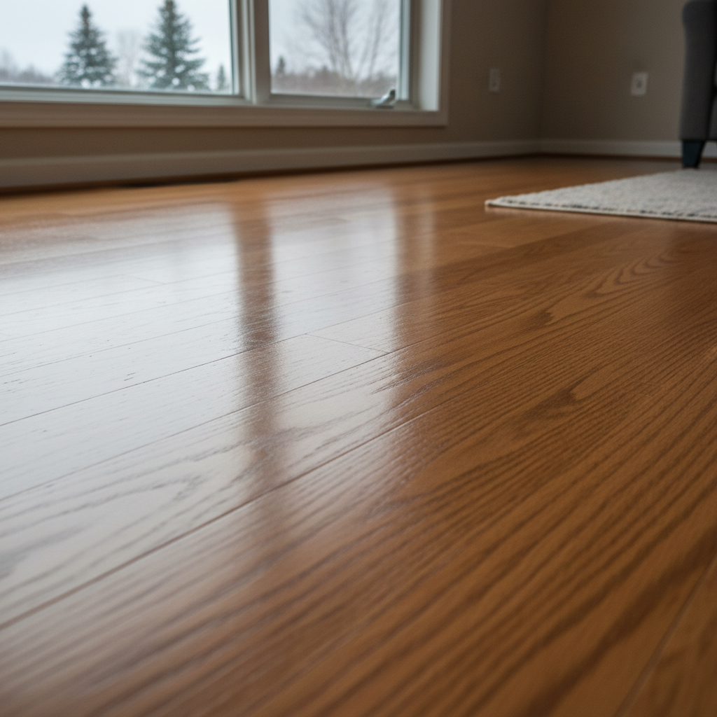 Completed residential floor coatings work at a residential property in Superior, WI