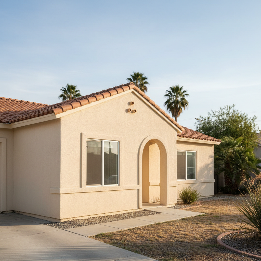 Completed eifs installation work at a residential property in Pomona, CA