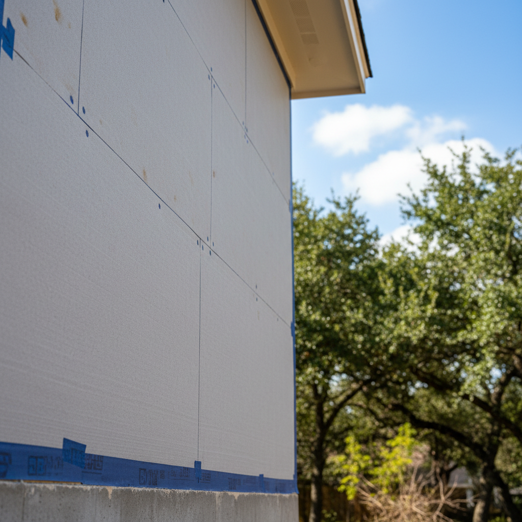 Completed insulation installation work at a residential property in Austin, TX