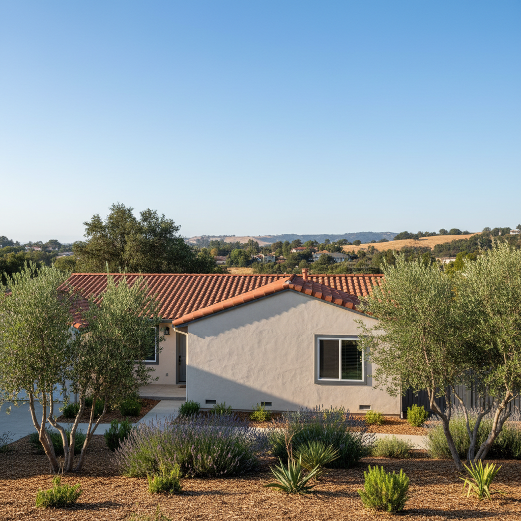 Completed stucco removal work at a residential property in Los Altos, CA