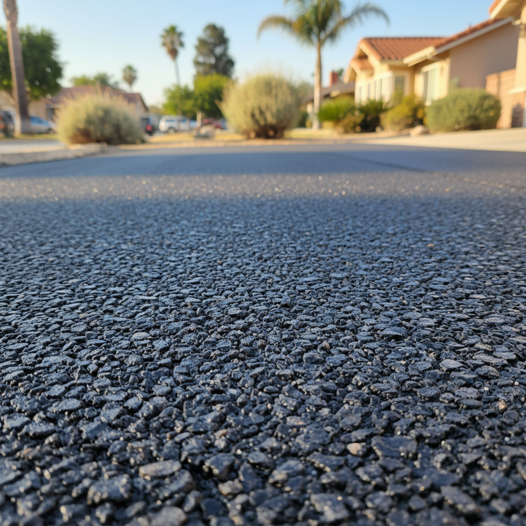 Completed residential asphalt work at a residential property in Van Nuys, CA