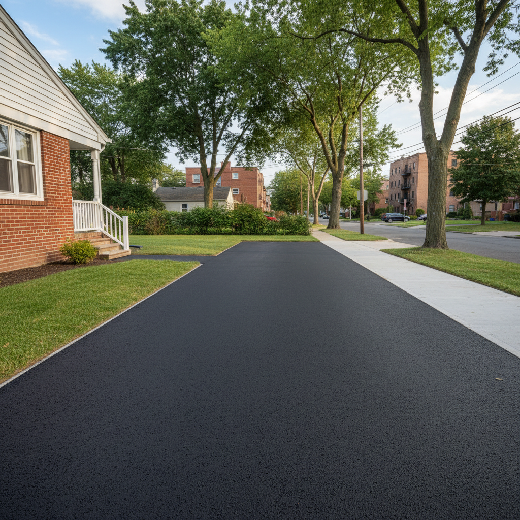 Completed residential asphalt work at a residential property in Bronx, NY