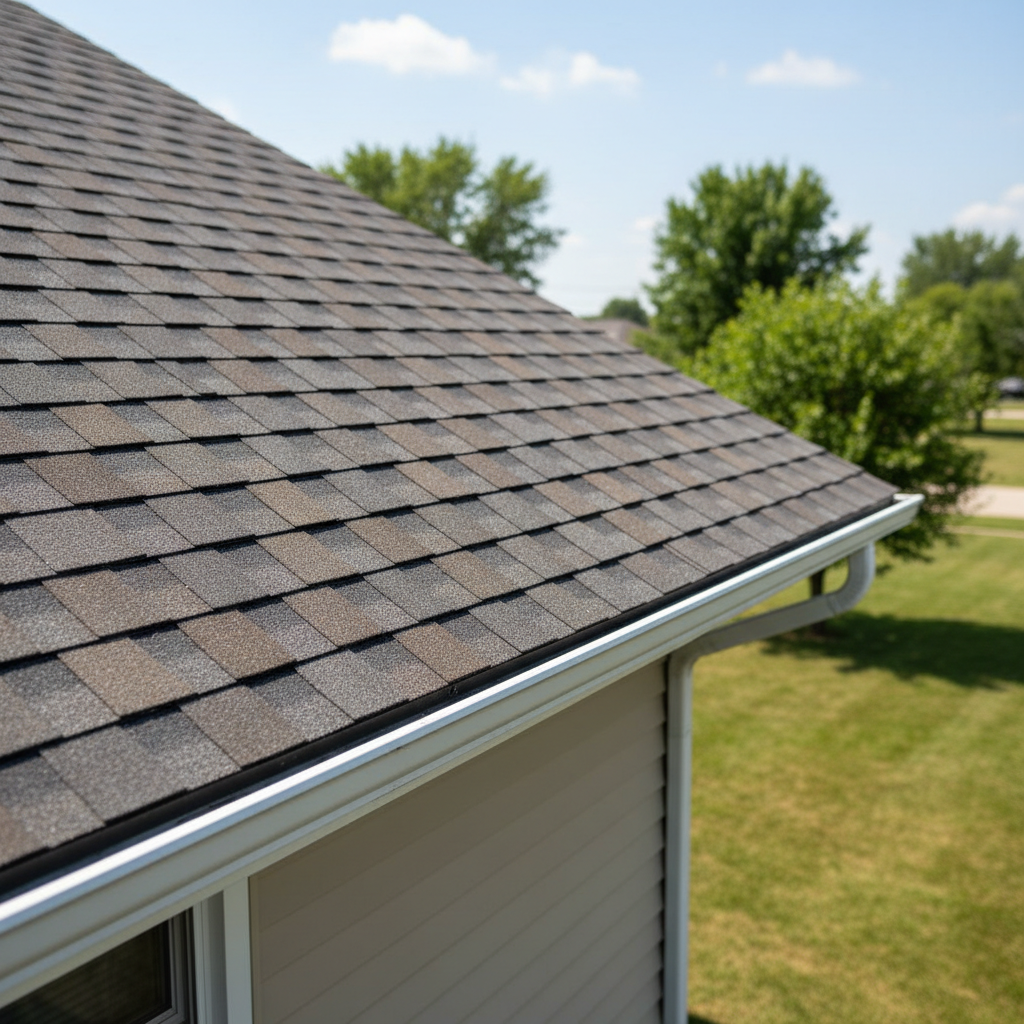 Completed roof installation work at a residential property in Hastings, NE