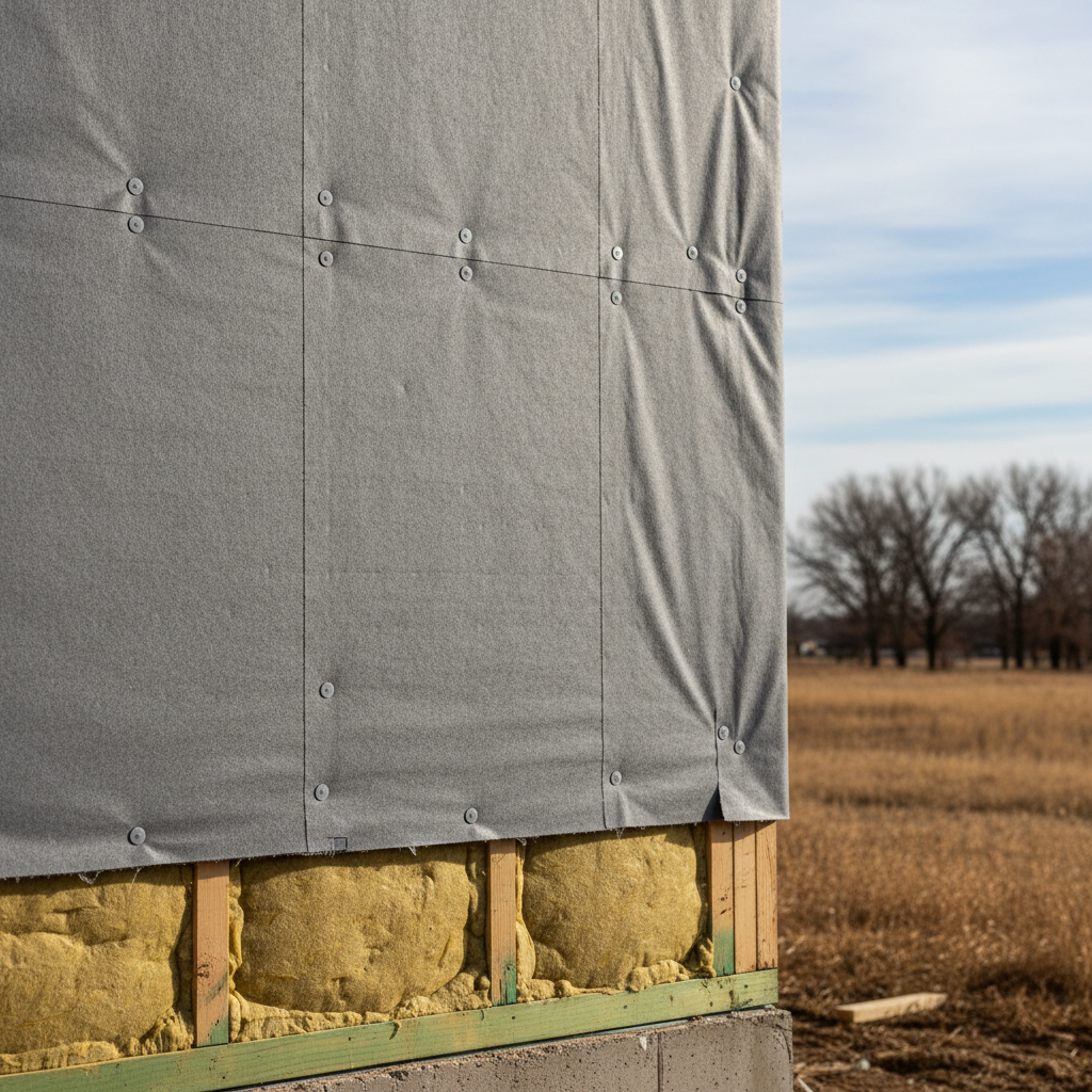 Completed insulation installation work at a residential property in Grand Island, NE