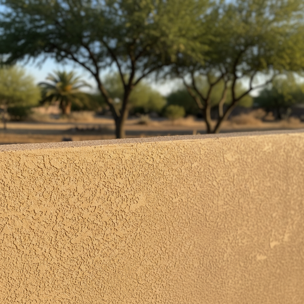 Completed residential stucco work at a residential property in Chandler, AZ