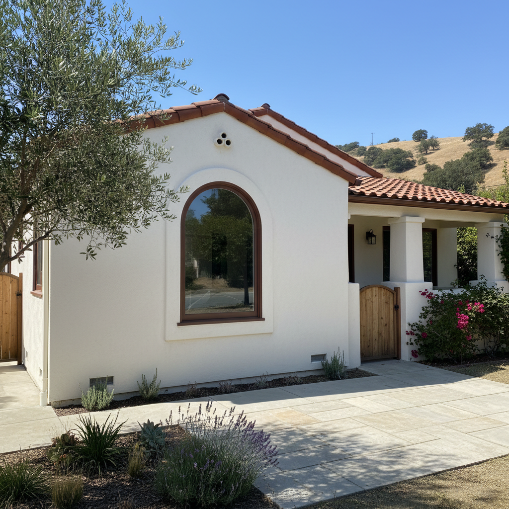 Completed stucco redashing work at a residential property in Los Altos, CA