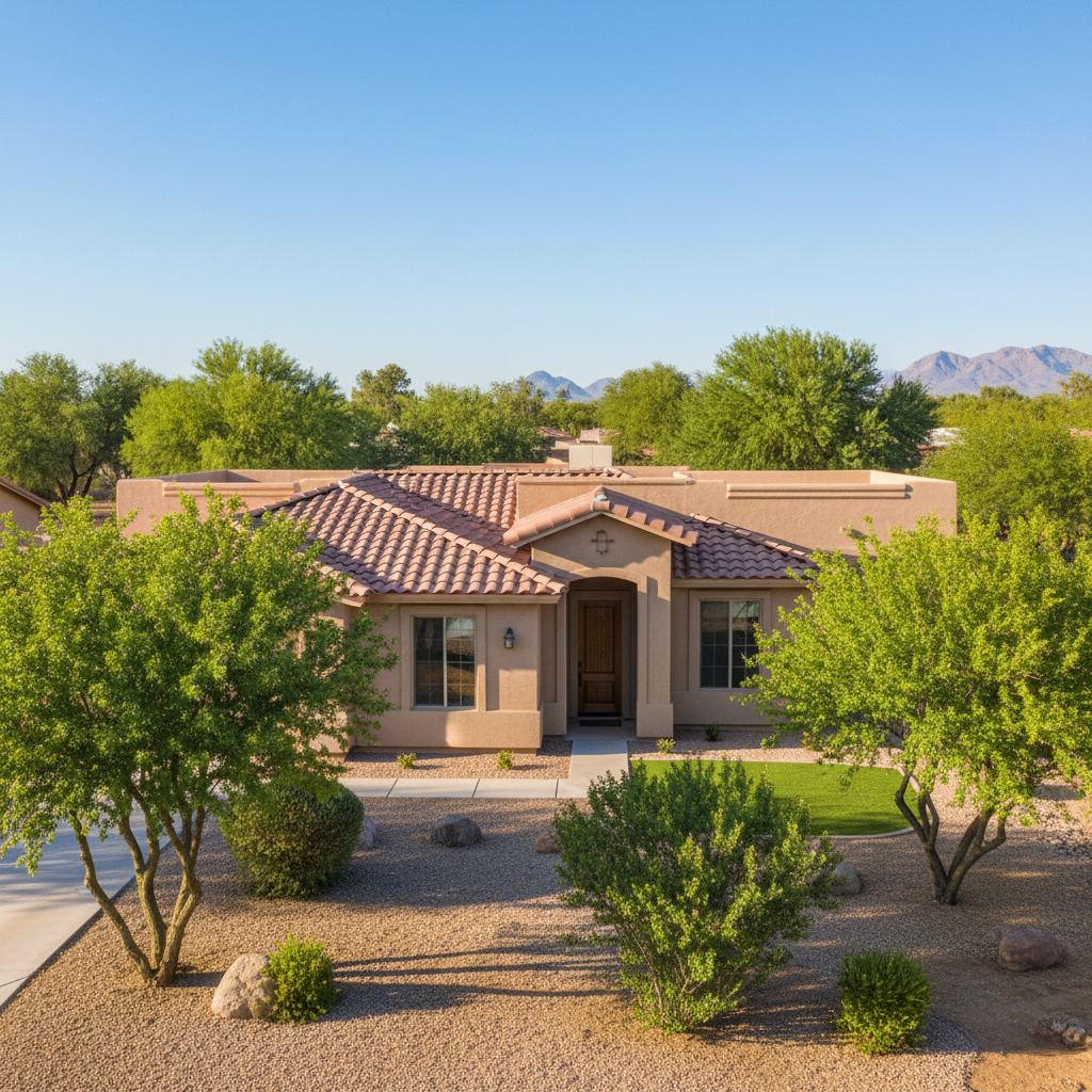 Completed commercial water damage restoration work at a residential property in Queen Creek, AZ