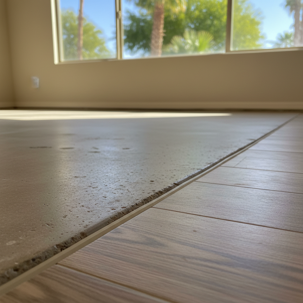 Completed flood restoration work at a residential property in Arlington, AZ