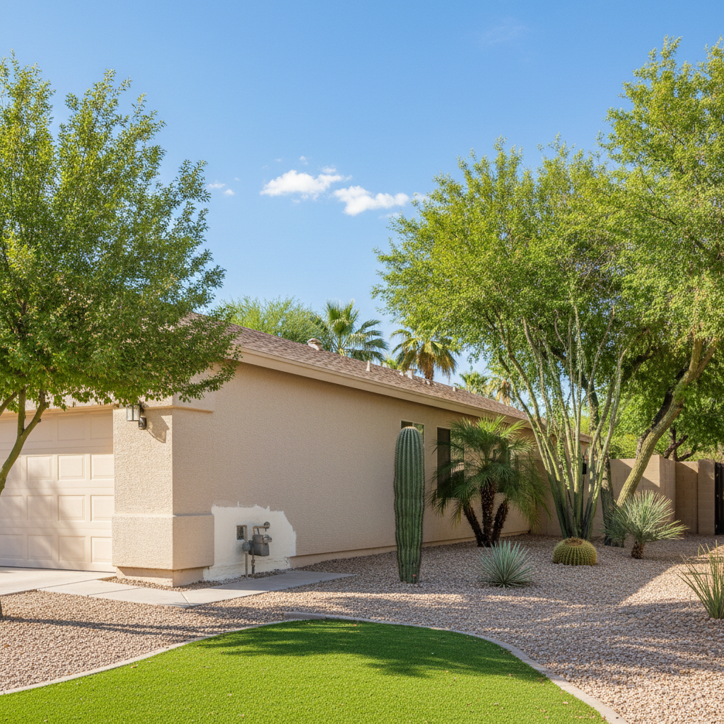 Completed flood damage restoration work at a residential property in Avondale, AZ