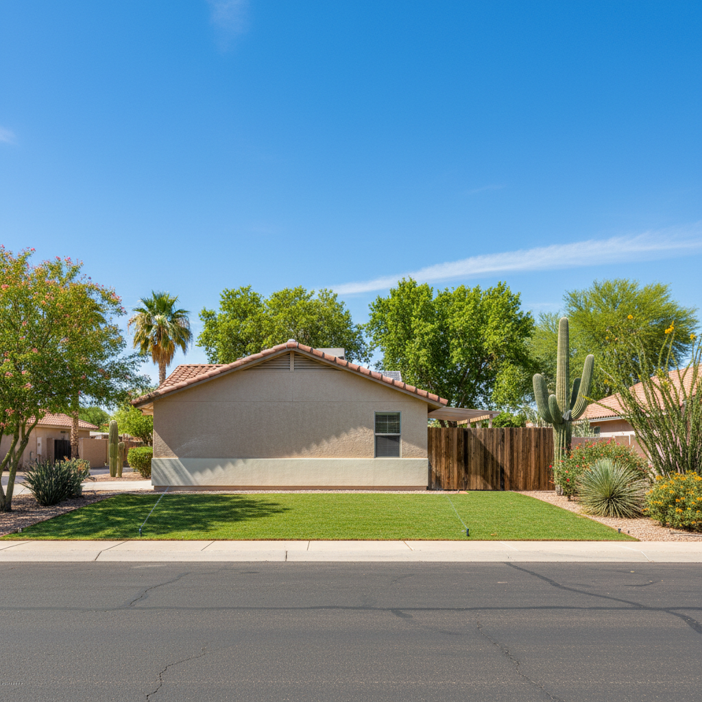 Completed water damage repair work at a residential property in Buckeye, AZ