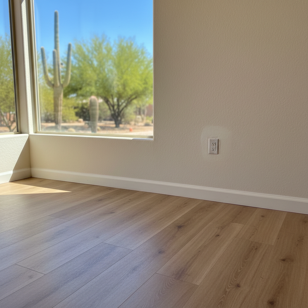 Completed water damage remediation work at a residential property in Carefree, AZ