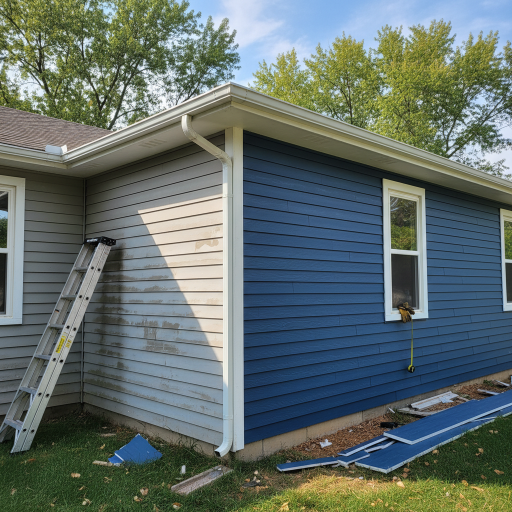 Completed siding inspection work at a residential property in Hastings, NE