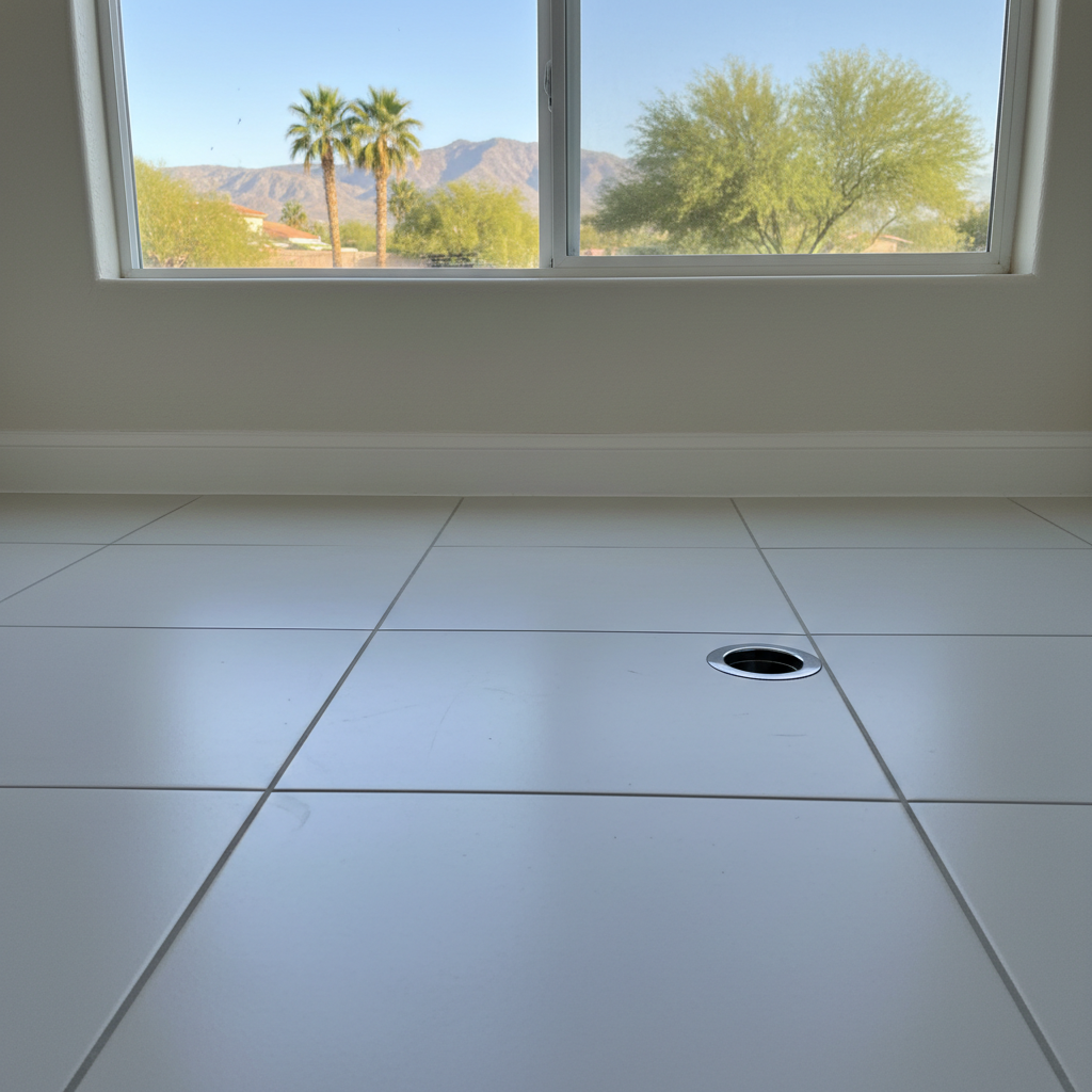 Completed toilet overflow cleanup work at a residential property in Glendale, AZ