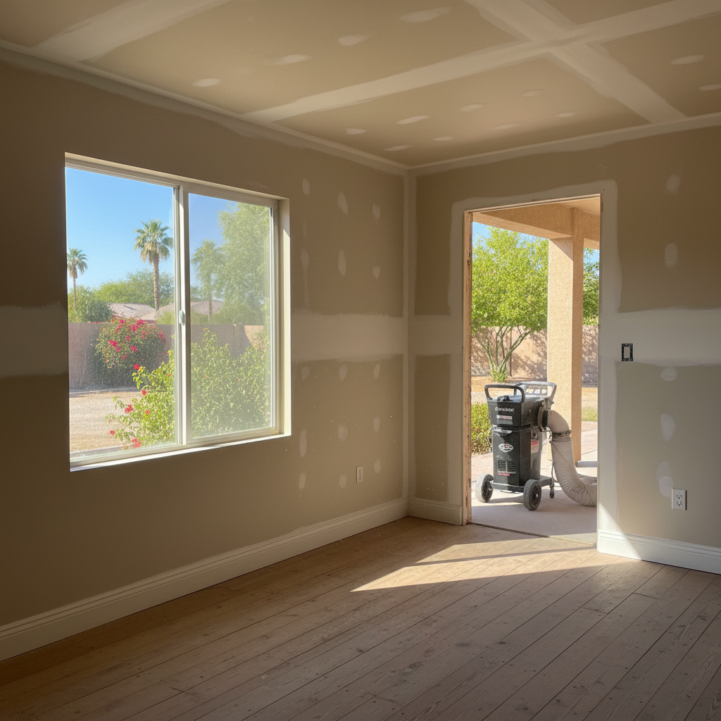 Completed mold remediation work at a residential property in Laveen, AZ