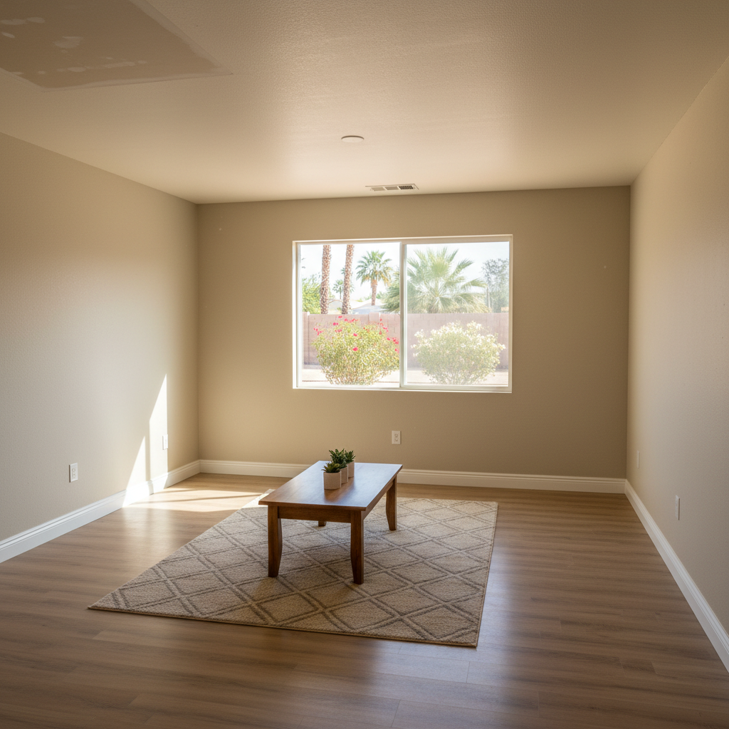 Completed water damage-related cleanup & repair work at a residential property in Luke Air Force Base, AZ
