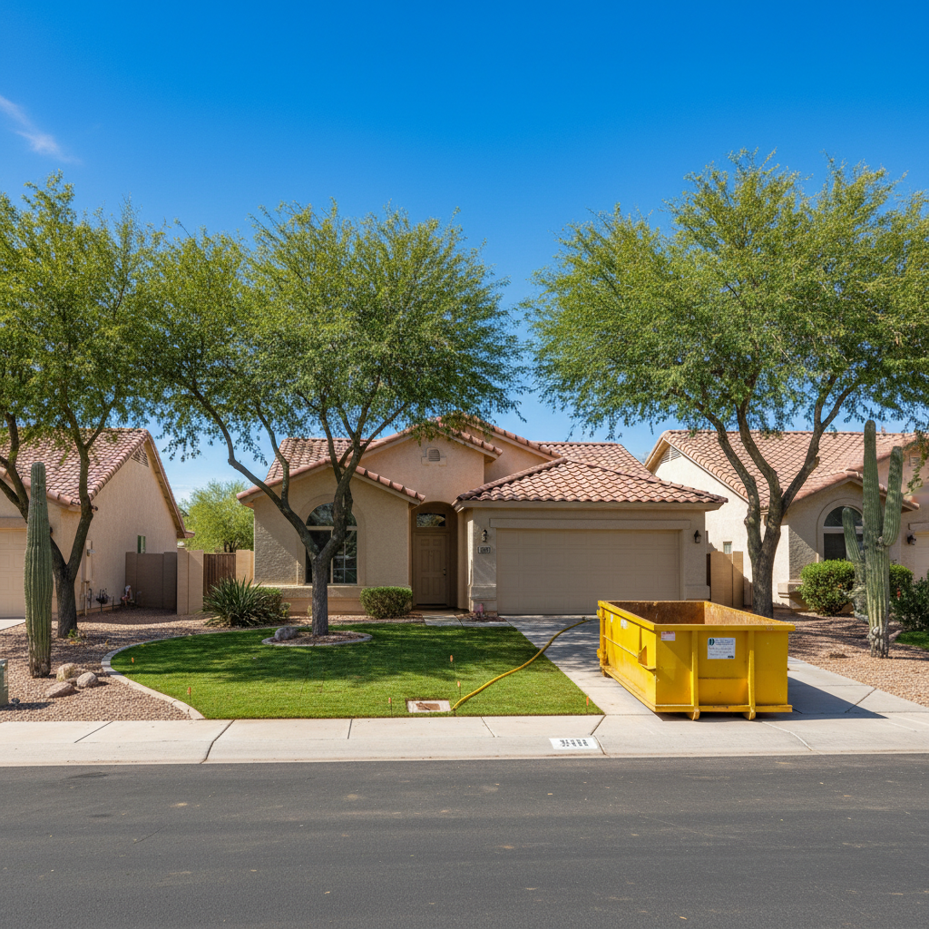 Completed sewage cleanup work at a residential property in New River, AZ