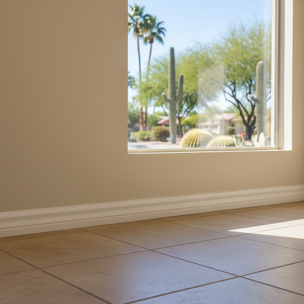 Completed structural drying work at a residential property in Sun City West, AZ