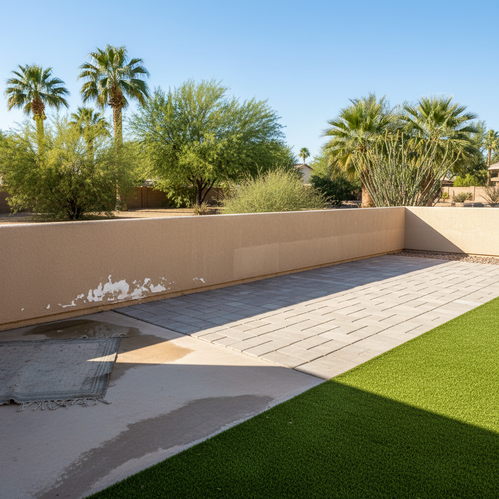Completed water extraction services work at a residential property in Sun City, AZ