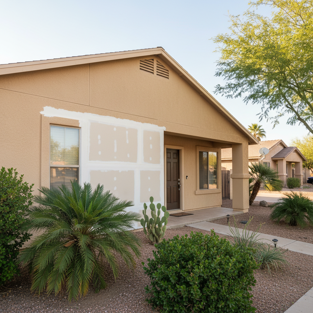 Completed water damage-related cleanup & repair work at a residential property in Tempe, AZ