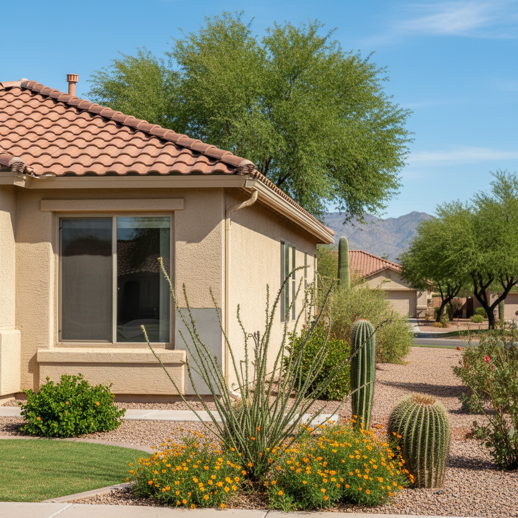 Completed water damage repair work at a residential property in Bapchule, AZ