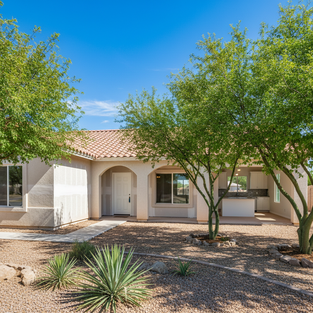 Completed water damage-related mold removal work at a residential property in Tonopah, AZ