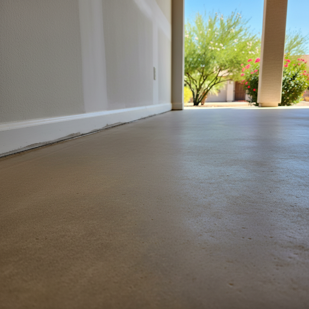 Completed flood damage restoration work at a residential property in Wittmann, AZ