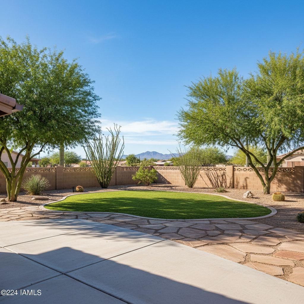 Completed flood cleanup work at a residential property in El Mirage, AZ