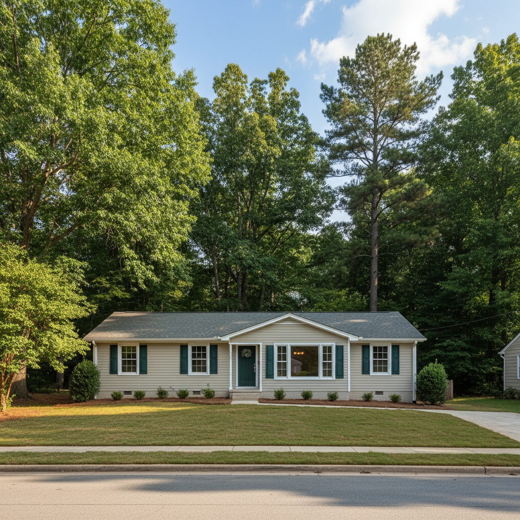 Completed water damage remediation work at a residential property in Austell, GA