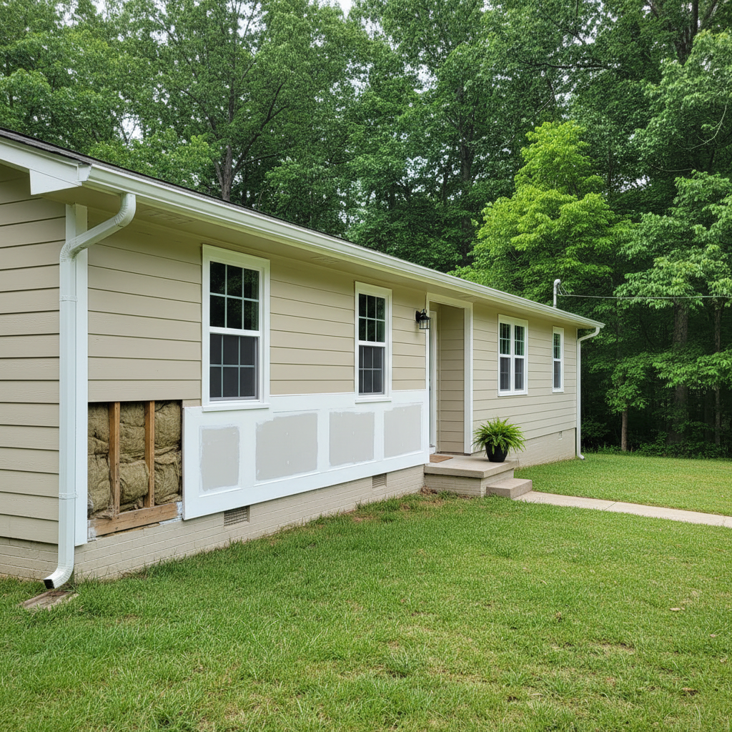 Completed water damage-related mold removal work at a residential property in Duluth, GA