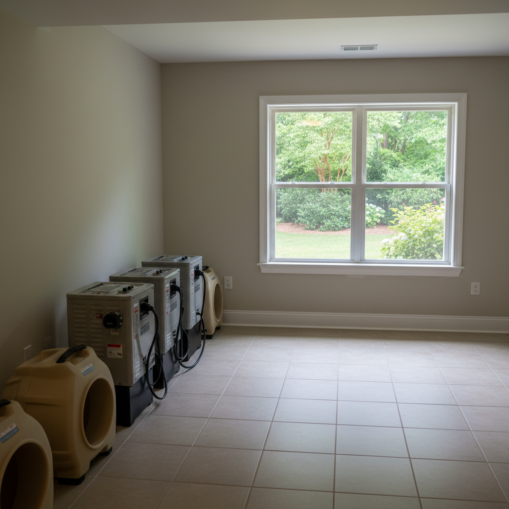 Completed sewage cleanup work at a residential property in Kennesaw, GA
