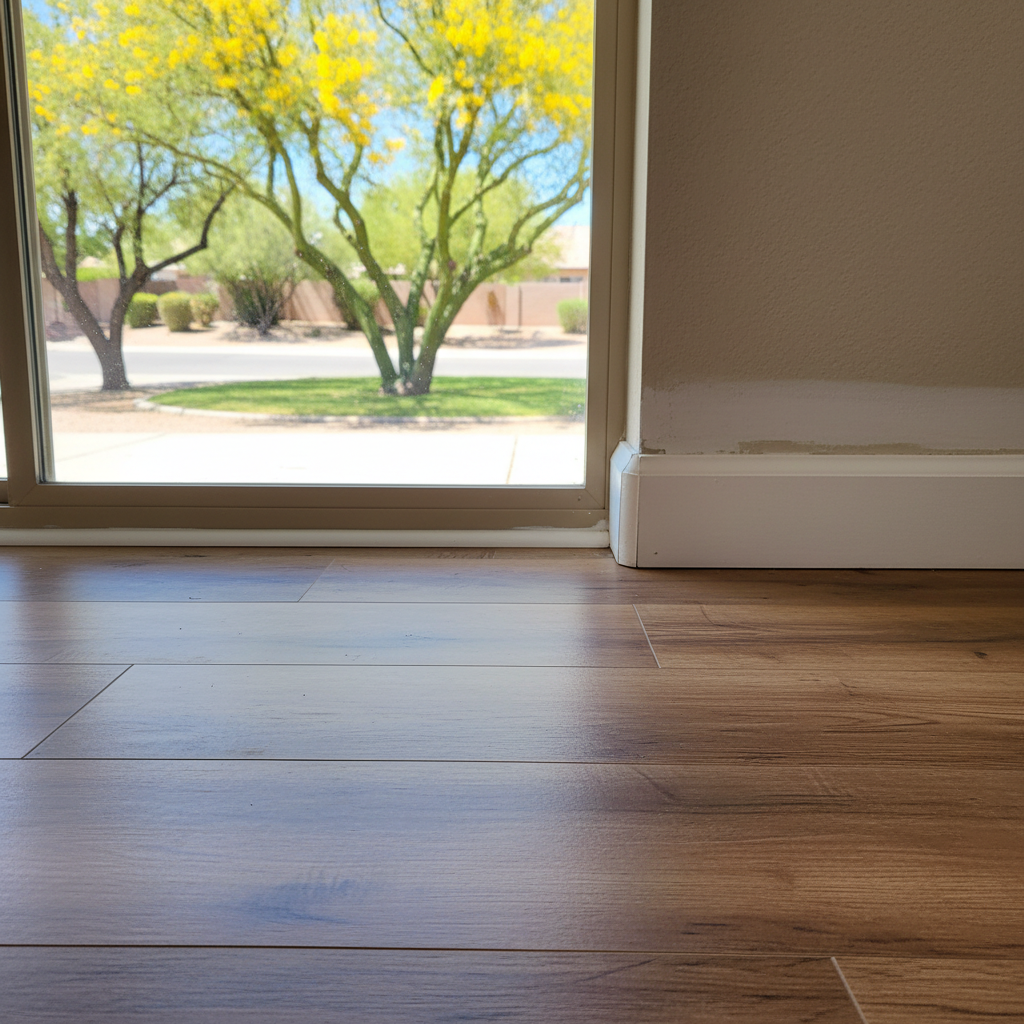 Completed water damage restoration work at a residential property in Palo Verde, AZ