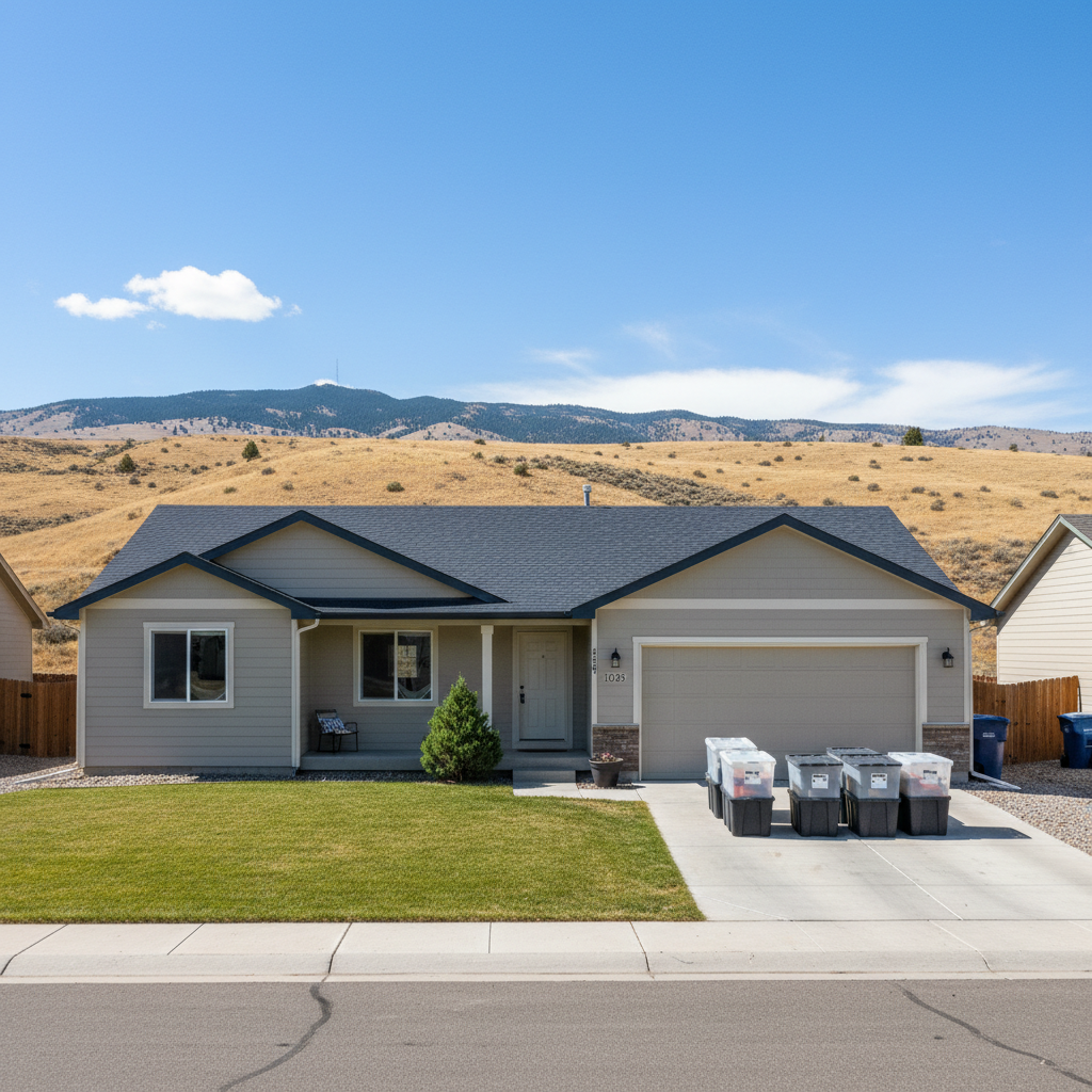 Completed content pack-out and restoration work at a residential property in Boise, ID