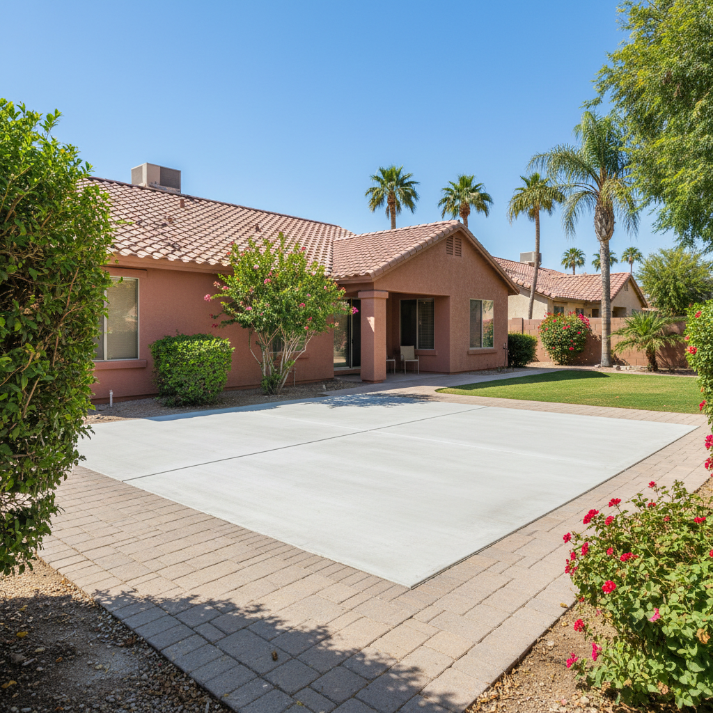 Completed flood damage restoration work at a residential property in Phoenix, AZ