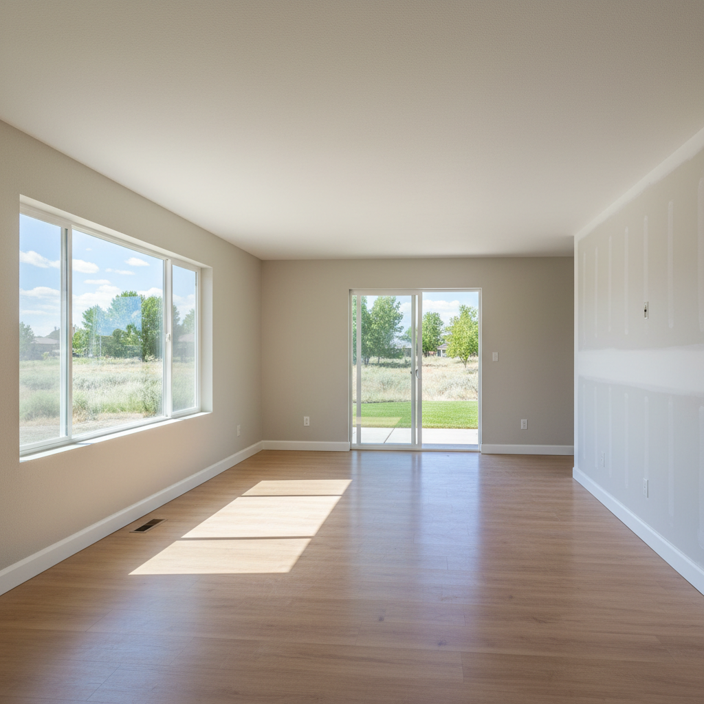 Completed water damage cleanup work at a residential property in Meridian, ID