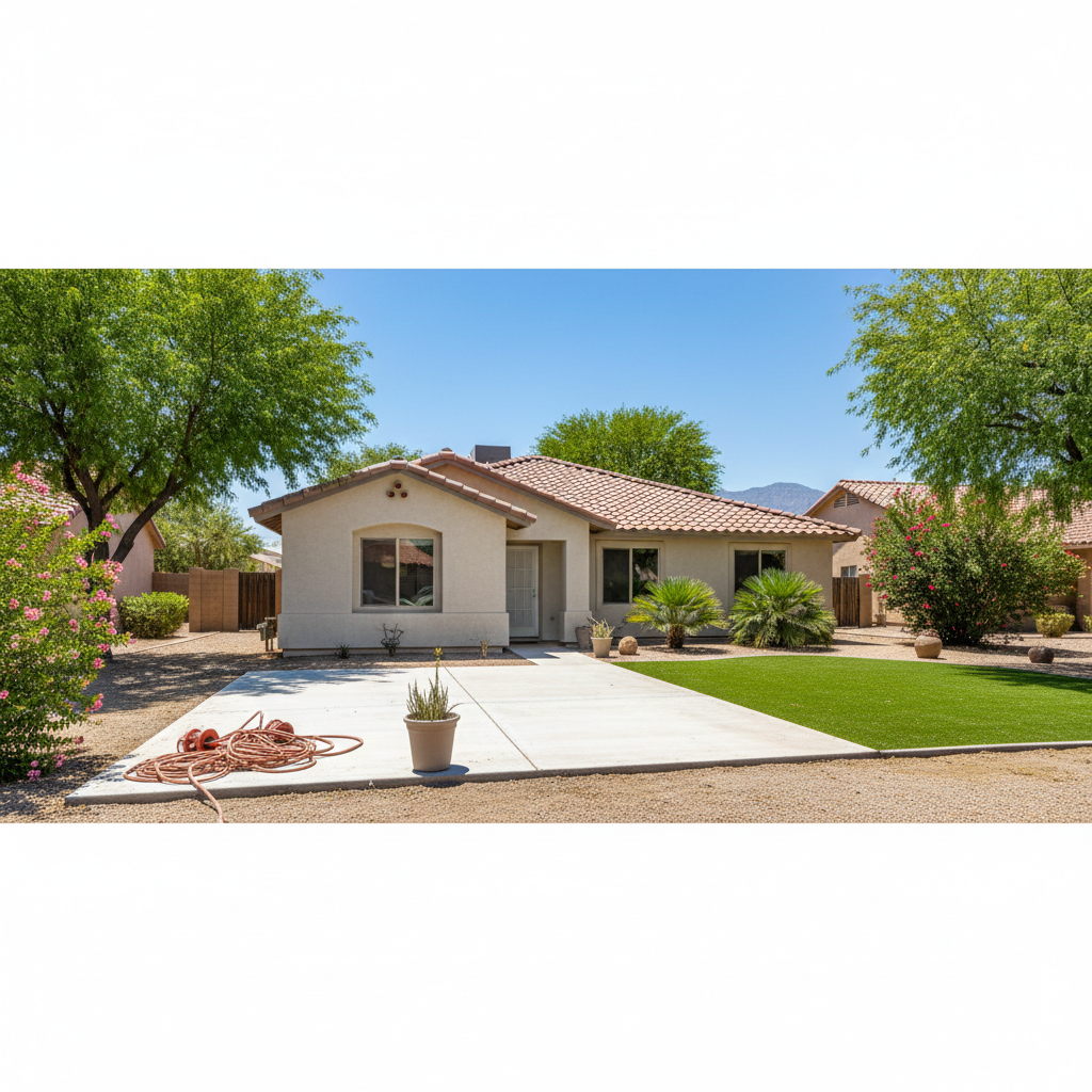 Completed sewage cleanup work at a residential property in Waddell, AZ