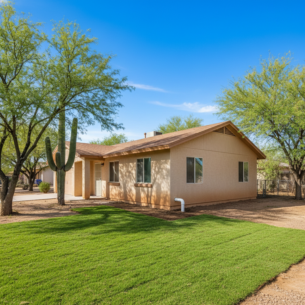 Completed burst pipe repair and cleanup work at a residential property in Wickenburg, AZ