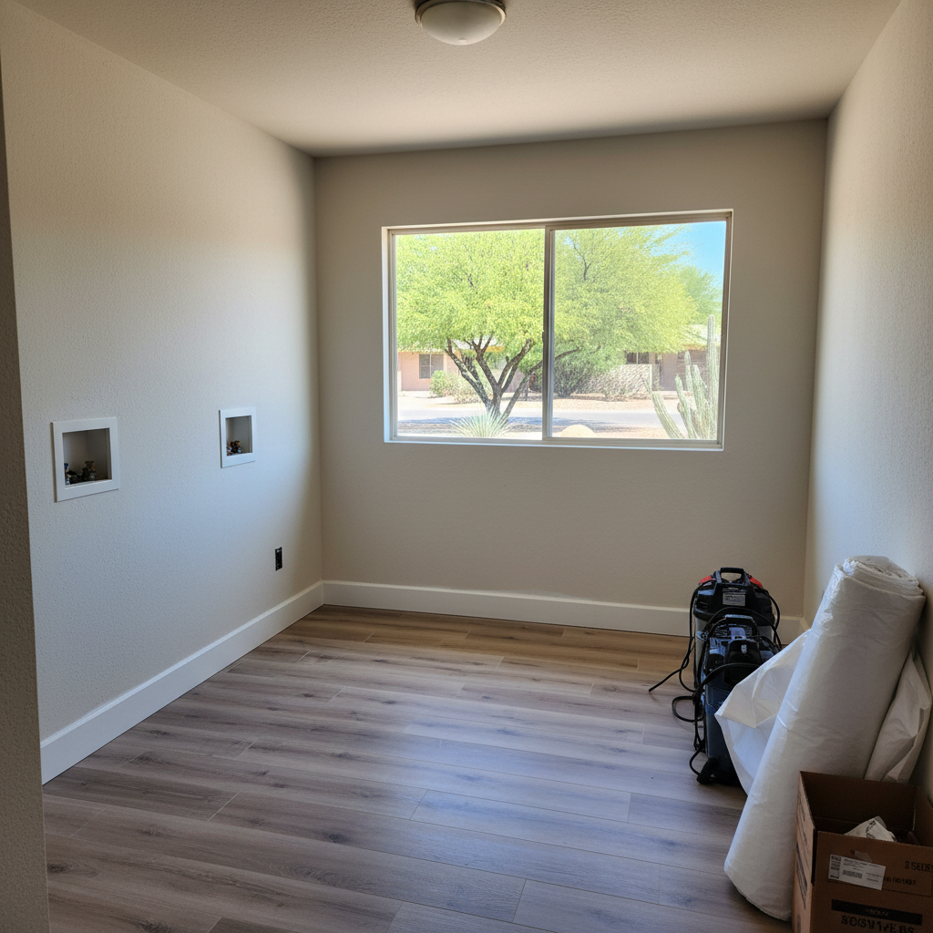 Completed appliance leak cleanup work at a residential property in Youngtown, AZ