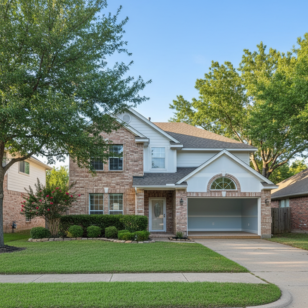 Completed flood cleanup work at a residential property in Addison, TX
