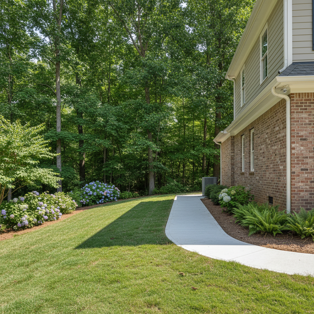 Completed water damage repair work at a residential property in Peachtree Corners, GA