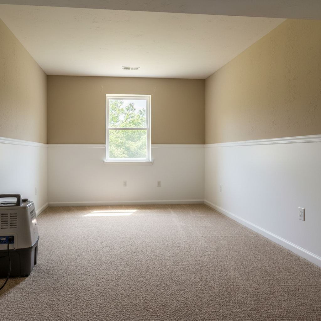 Completed mold remediation work at a residential property in Smyrna, GA