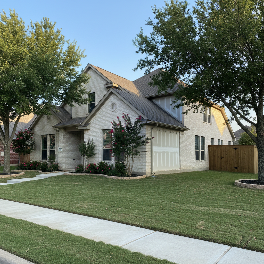 Completed flood restoration work at a residential property in Carrollton, TX