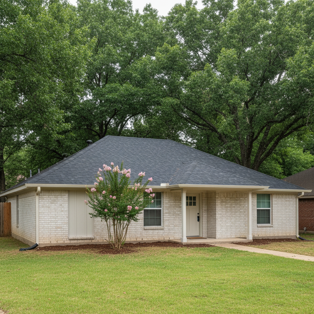 Completed storm damage restoration work at a residential property in Haltom City, TX