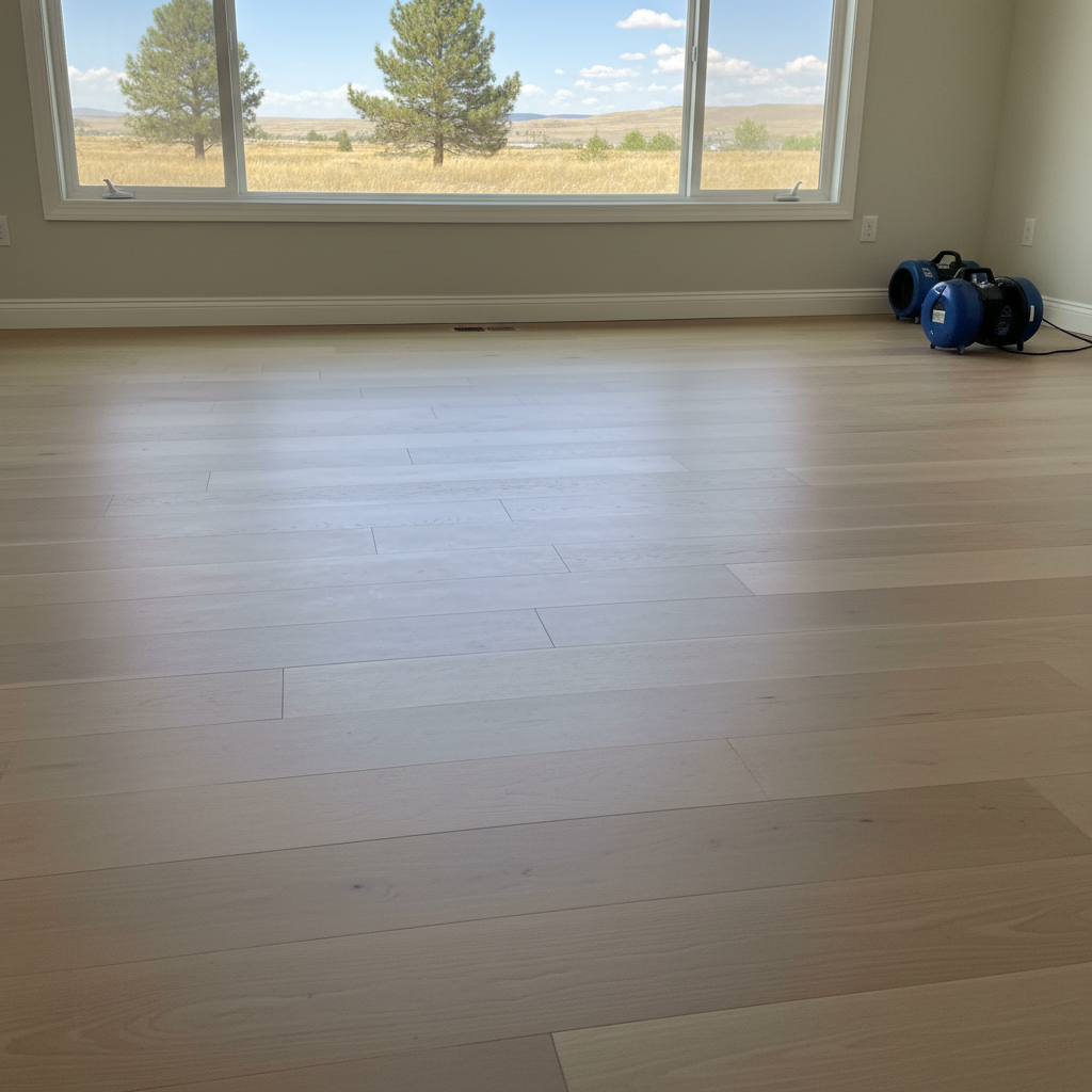 Completed dehumidification services work at a residential property in Star, ID