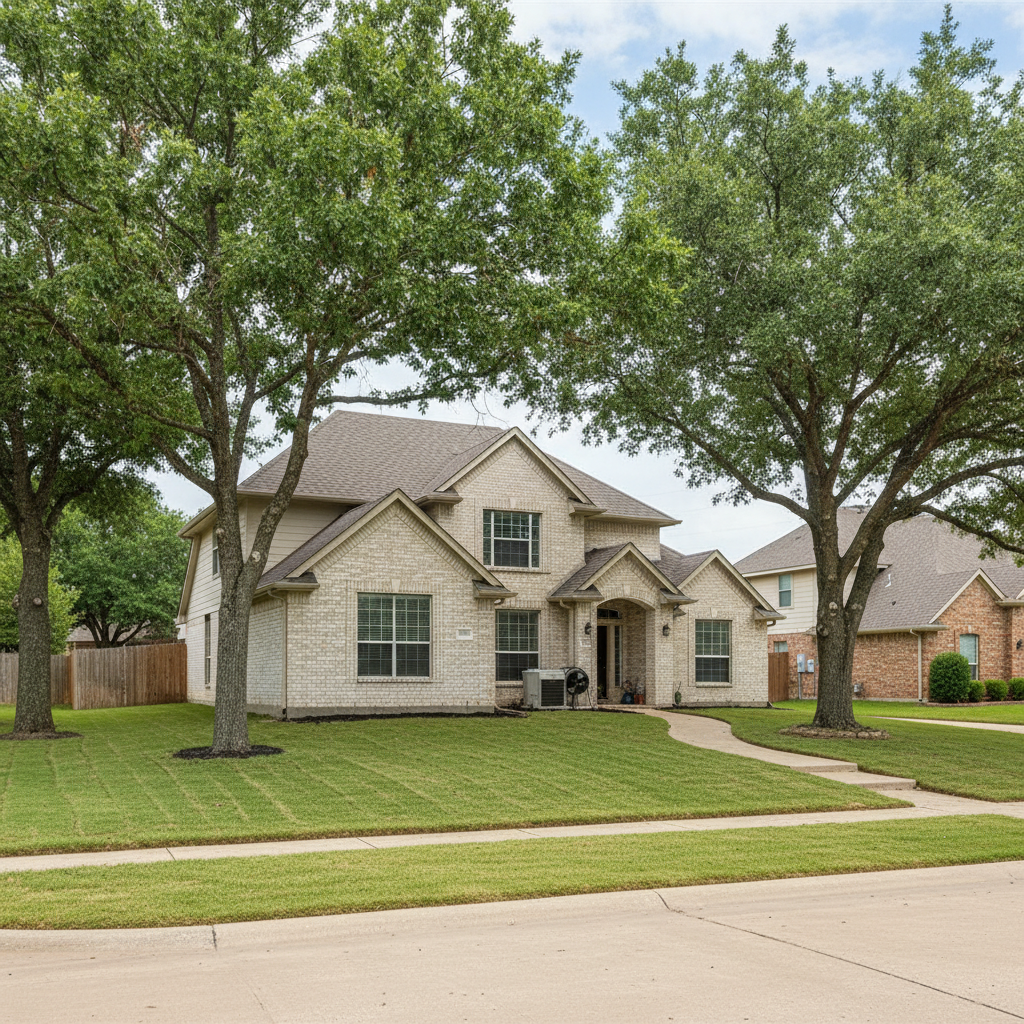 Completed flood damage restoration work at a residential property in Royse City, TX
