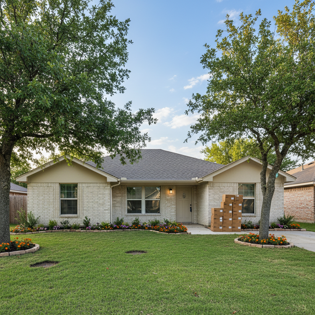 Completed content pack-out and restoration work at a residential property in Seagoville, TX