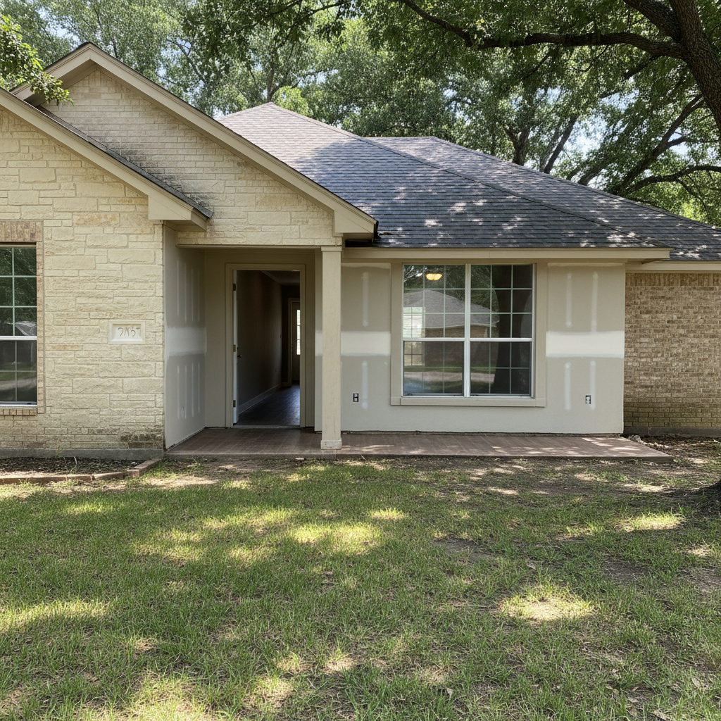 Completed water damage repair work at a residential property in Cedar Hill, TX