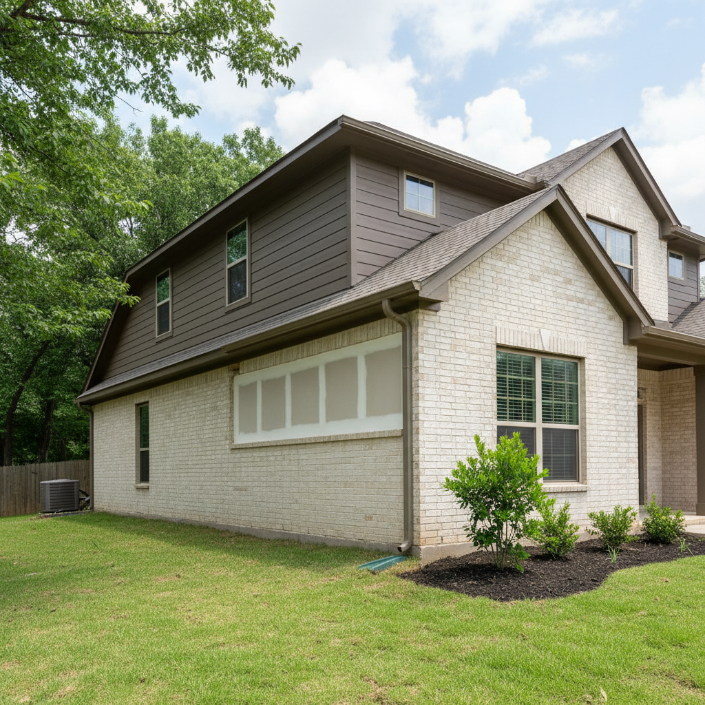 Completed water damage remediation work at a residential property in Celina, TX