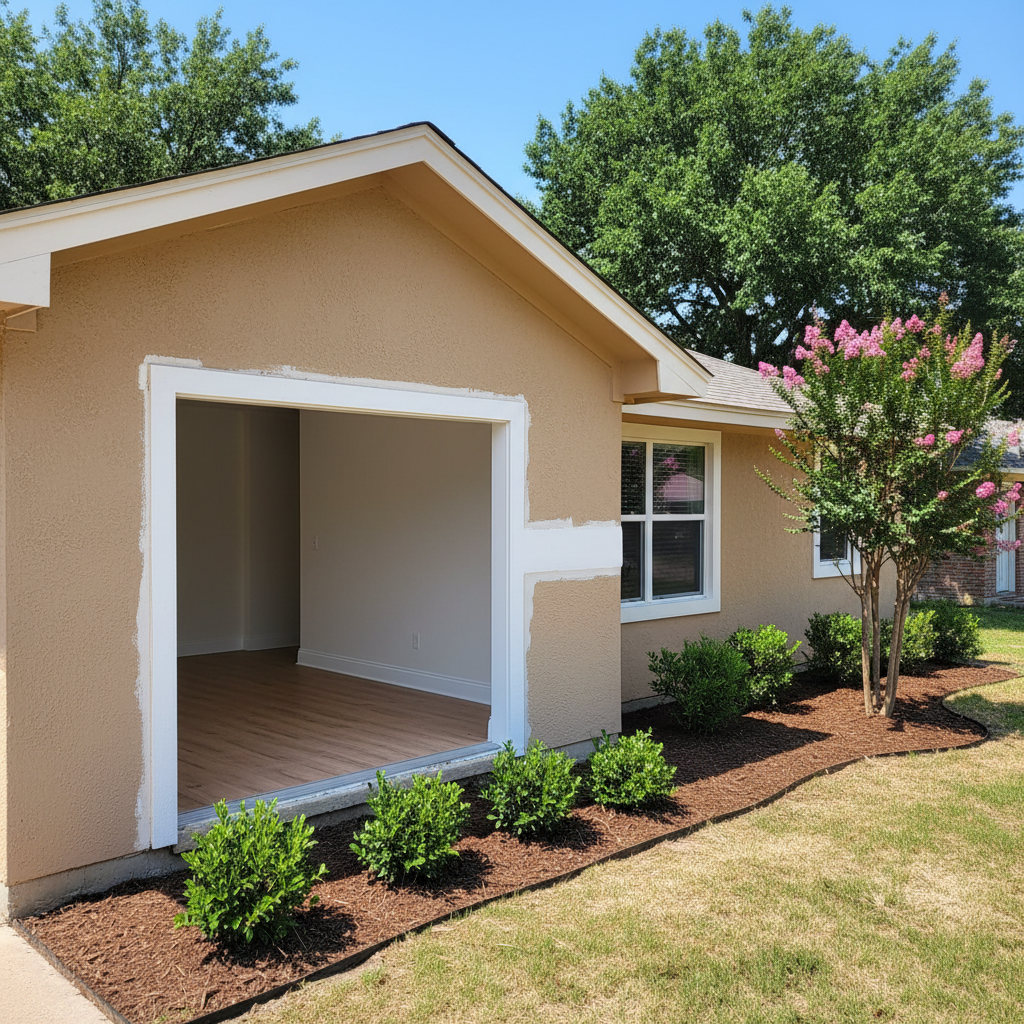 Completed commercial water damage restoration work at a residential property in Sherman, TX